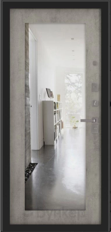 с зеркалом ФЛЗ-603 Бетон серый (светлый)